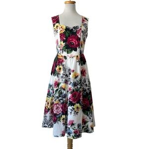 Amelia Cotton Floral Cottage Dress